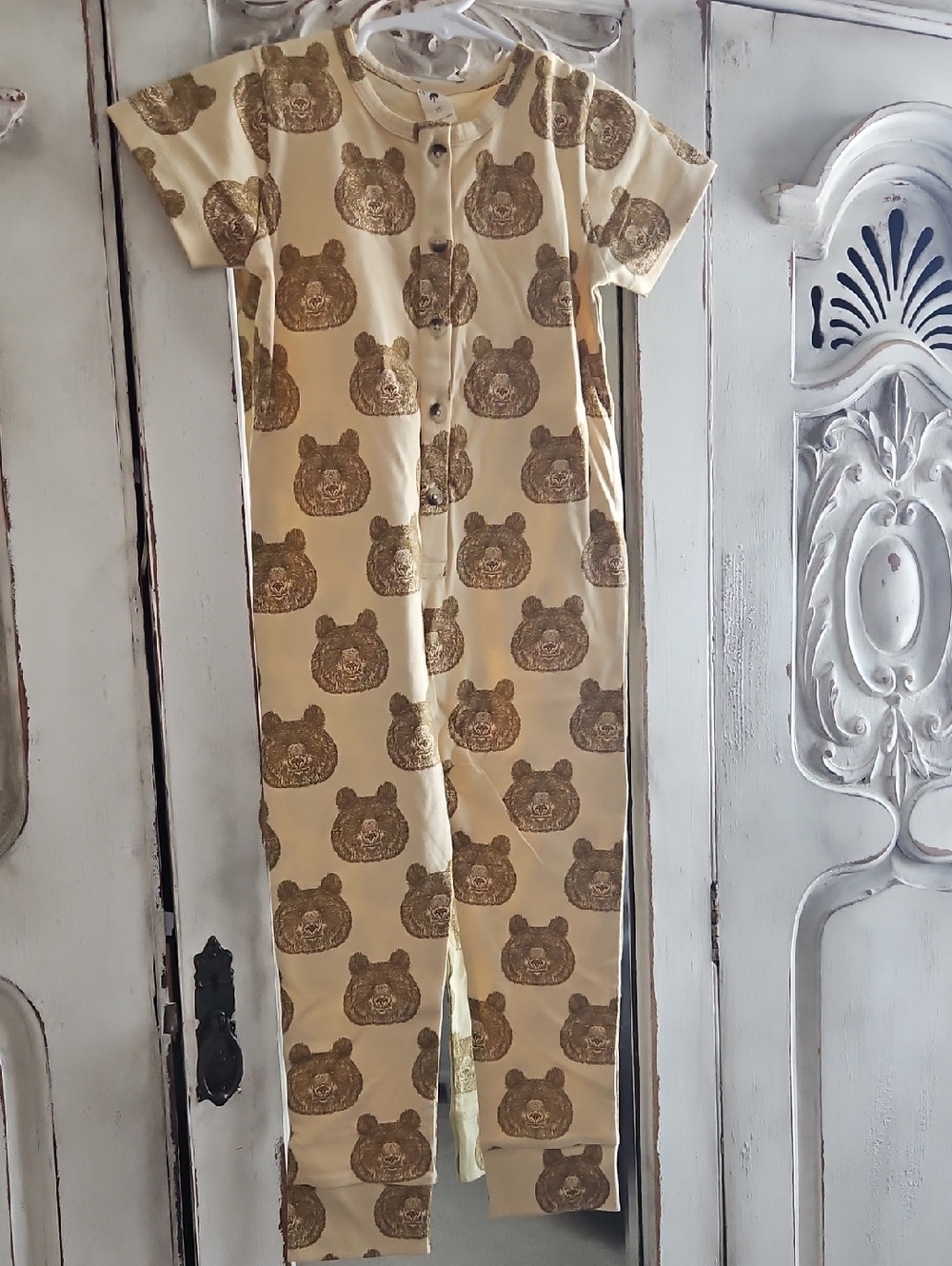 3T Bear Print Cotton One-Piece Jumper